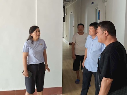 院長李冰穎帶隊到上海路校區(qū)開展開學前專項檢查